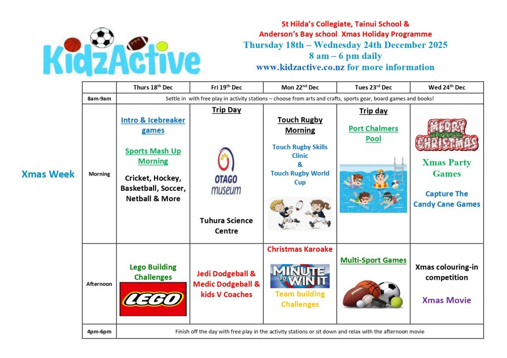 Summer holiday childrens program